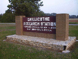 Chillicothe Research Station sign